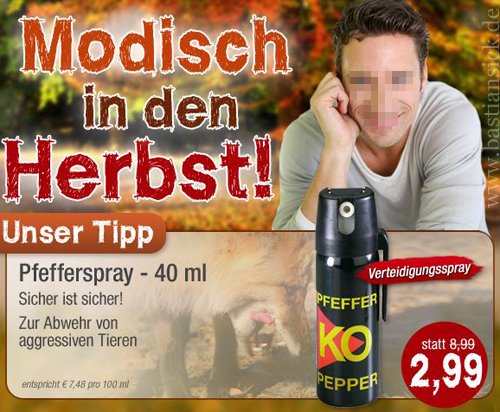 Modisch in den Herbst mit Pfefferspray_WZ (Email-Werbung von Firma Conrad) von Marlies Rettenmaier 10.10.2014_nqpbAIHs_f.jpg